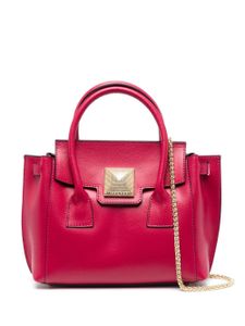 John Richmond Shopper met logoplakkaat - Roze