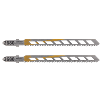 Wolfcraft Decoupeerzaagbladen | T-schacht | CV | 75mm | 2 stuks - 2680000