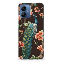 Motorola Moto G14 | TPU Hoesje | Pauw met Bloemen