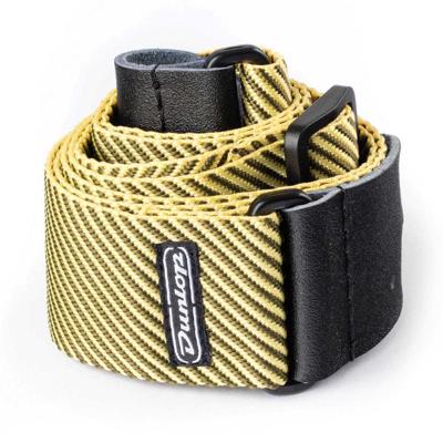 Dunlop D38-15CL Classic Tweed Strap Gitaarband Geel/Bruin
