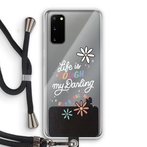 Tough Life: Samsung Galaxy S20 Transparant Hoesje met koord