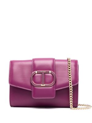 TWINSET sac à bandoulière Amie à plaque logo - Violet