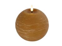 Ledkaars Lyon ro 12x12x12 cm amber - Countryfield