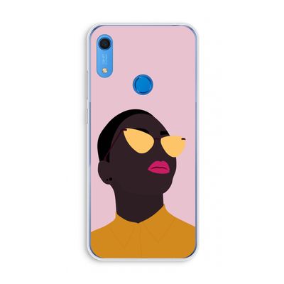 Yellow glasses: Huawei Y6s Transparant Hoesje