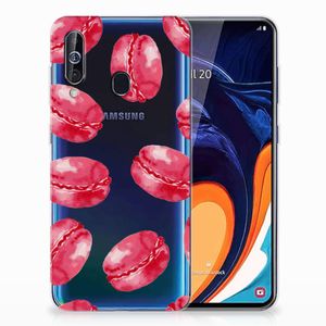 Samsung Galaxy A60 Siliconen Case Pink Macarons