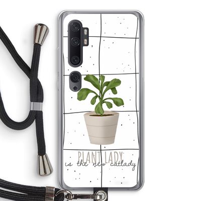 Kamerplant op vensterruit: Xiaomi Mi Note 10 Pro Transparant Hoesje met koord