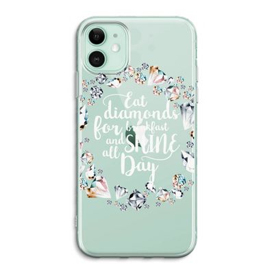 Diamonds: iPhone 11 Transparant Hoesje