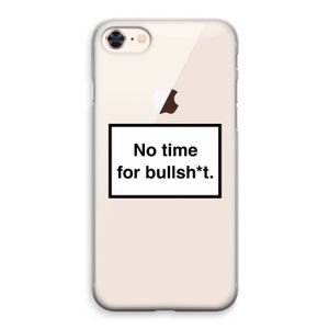 No time: iPhone 8 Transparant Hoesje