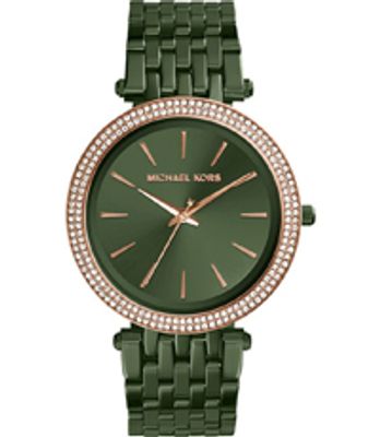 Horlogeband Michael Kors MK3729 Roestvrij staal (RVS) Groen 20mm