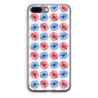 Klaproosjes: iPhone 8 Plus Transparant Hoesje
