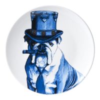 HEINEN - Wandborden - Bord Hond met sigaar 21cm