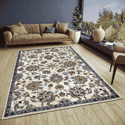 Vloerkleed Caracci - Creme maat: 235x160cm - materiaal: Polypropyleen - Dekbed-Discounter.nl