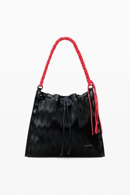 Middelgrote rugzak met reliëf - BLACK - U