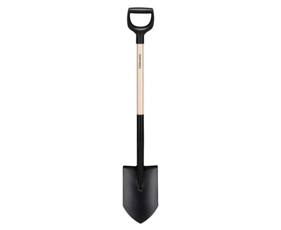 Fiskars Solid Spade met Houten Steel | Spits FSC - 1066721