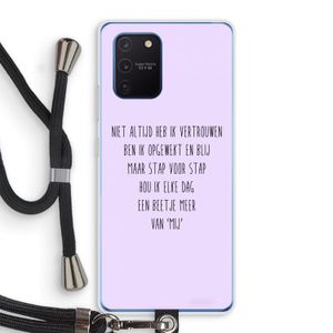 Zelfvertrouwen: Samsung Galaxy Note 10 Lite Transparant Hoesje met koord