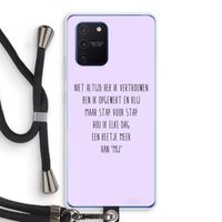 Zelfvertrouwen: Samsung Galaxy Note 10 Lite Transparant Hoesje met koord