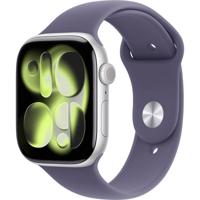 Apple Watch Series 11 GPS 46 mm Aluminium kast Sport Band Zachtpaars S/M