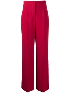 Alberta Ferretti pantalon ample à taille haute - Rouge