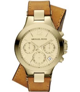 Horlogeband Michael Kors MK2261 Onderliggend Leder Bruin 18mm