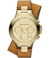 Horlogeband Michael Kors MK2261 Onderliggend Leder Bruin 18mm - thumbnail