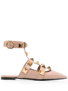 Valentino Garavani ballerines Roman Stud - Tons neutres