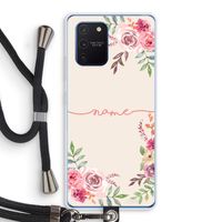 Rozen: Samsung Galaxy Note 10 Lite Transparant Hoesje met koord