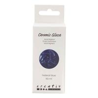 Creativ Company Keramiek glazuur 984-1101 c dekkend federal blue - 60ml