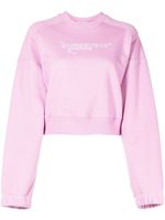 MSGM sweat à logo imprimé - Rose - thumbnail