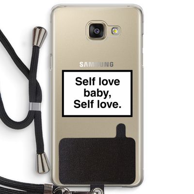 Self love: Samsung Galaxy A5 (2016) Transparant Hoesje met koord