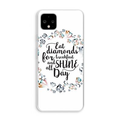 Diamonds: Pixel 4 XL Transparant Hoesje
