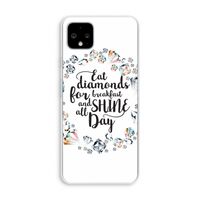 Diamonds: Pixel 4 XL Transparant Hoesje