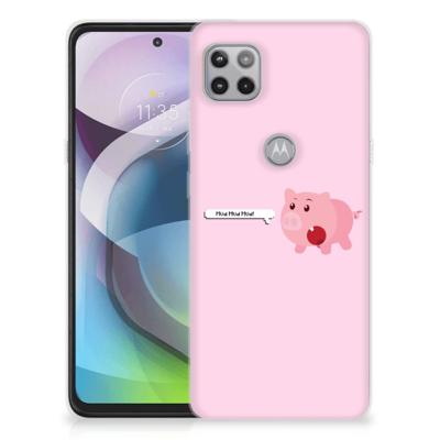 Motorola Moto G 5G Telefoonhoesje met Naam Pig Mud Motorola Moto G 5G Telefoonhoesje met Naam Pig Mud