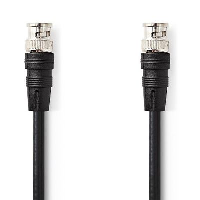 Nedis BNC Videokabel BNC Male BNC Male 1,0 m Zwart