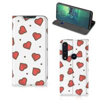Motorola G8 Plus | Hoesje met Magneet | Hearts