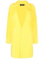 Undercover manteau en maille texturée - Jaune