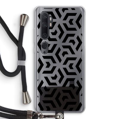 Crazy pattern: Xiaomi Mi Note 10 Transparant Hoesje met koord
