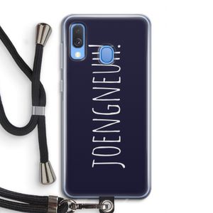 Joengneuh!: Samsung Galaxy A40 Transparant Hoesje met koord