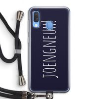 Joengneuh!: Samsung Galaxy A40 Transparant Hoesje met koord
