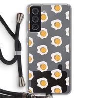 Bacon to my eggs #1: Samsung Galaxy S21 FE Transparant Hoesje met koord