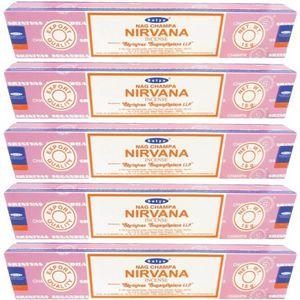 60 Nag Champa wierookstokjes Nirvana 15 gram - Wierookstokjes