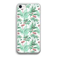 Flamingo bladeren: iPhone SE 2020 Transparant Hoesje Flamingo bladeren: iPhone SE 2020 Transparant Hoesje