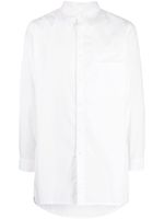 Yohji Yamamoto chemise mi-longue en coton - Blanc