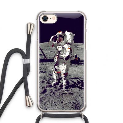 Spaceman: iPhone 7 Transparant Hoesje met koord