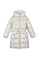 Le Chic winter winterjas meisjes - zilver - Bodhi - furry tas