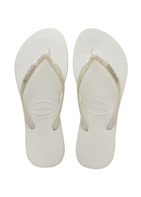 Havaianas Slim Sparkle white Wit 