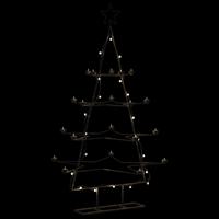 VidaXL Kerstdecoratie kerstboom 140 cm metaal zwart