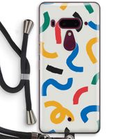 Illustratieve pop 2: HTC U12+ Transparant Hoesje met koord Illustratieve pop 2: HTC U12+ Transparant Hoesje met koord
