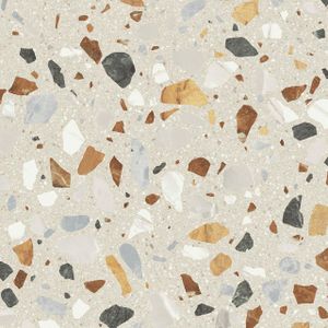 STN Ceramica wand- en vloertegel - 59.5x59.5cm - 9.5mm - gerectificeerd - Terrazzo - Beige SW07314010-1