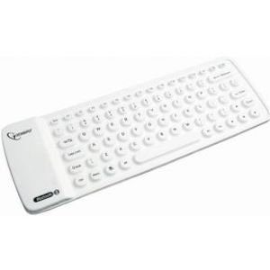 Gembird KB-BTF1-W-US toetsenbord Bluetooth Amerikaans Engels Wit