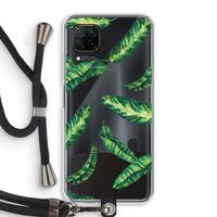 Lange bladeren: Huawei P40 Lite Transparant Hoesje met koord